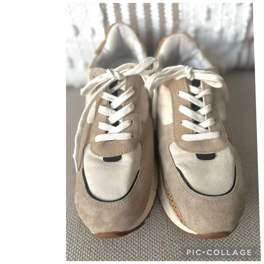 Madewell MWL Kickoff Trainer Sneakers Women’s 8 Quilted Recycled Nylon Leather